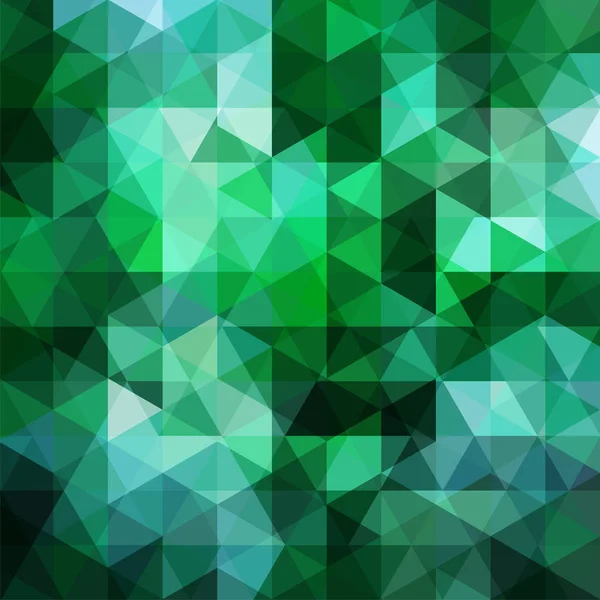 Γεωμετρικό σχέδιο, τρίγωνα διάνυσμα φόντο σε αποχρώσεις του πράσινου και του μπλε. Εικονογράφηση μοτίβο — Διανυσματικό Αρχείο