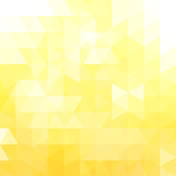 Fondo abstracto formado por triángulos amarillos y blancos. Diseño geométrico para presentaciones de negocios o volante de banner de plantilla web. Ilustración vectorial — Archivo Imágenes Vectoriales