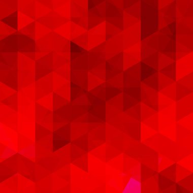 Arka plan kırmızı üçgen yaptı. Geometrik şekiller ile kare kompozisyon. EPS 10