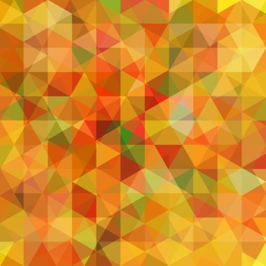 Kırmızı, turuncu, yeşil üçgenler ile soyut vektör arka plan. Renkli geometrik vektör çizim. Yaratıcı tasarım şablonu.