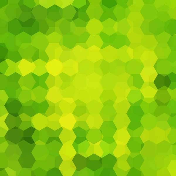Abstrakt hexagoner vektor bakgrund. Grön geometrisk vektor illustration. Mall för kreativ design. — Stock vektor