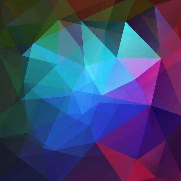 Fond vectoriel polygonal abstrait. Illustration vectorielle géométrique colorée. Modèle de conception créative. Bleu, rouge, vert, rose, violet — Image vectorielle