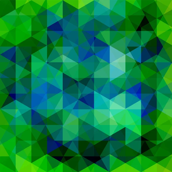 Fondo abstracto formado por triángulos verdes. Diseño geométrico para presentaciones de negocios o volante de banner de plantilla web. Ilustración vectorial — Vector de stock