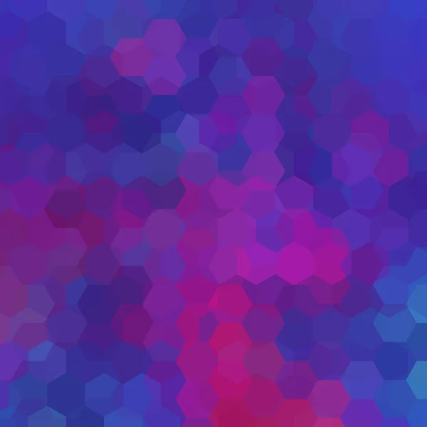 Abstraktní pozadí skládající se z modré, růžové, fialové šestiúhelníků. Geometrický design pro obchodní prezentace nebo webové šablony banner leták. Vektorové ilustrace — Stockový vektor