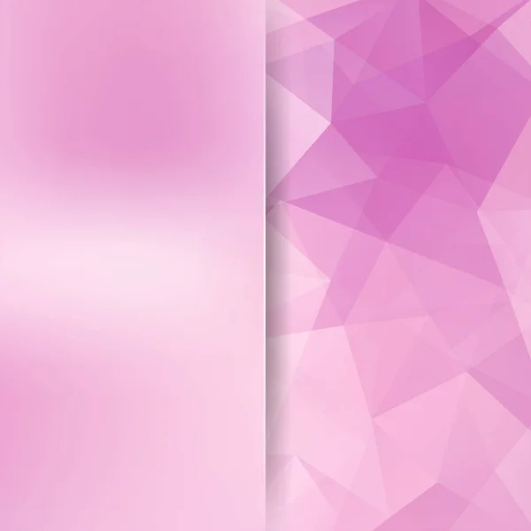 Fundo de formas geométricas rosa. Fundo de borrão com vidro. Padrão de mosaico pastel. Vector EPS 10. Ilustração vetorial — Vetor de Stock