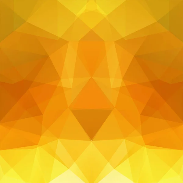 Abstract background consisting of yellow, orange triangles. Geometric design for business presentations or web template banner flyer. Vector illustration — Stock Vector