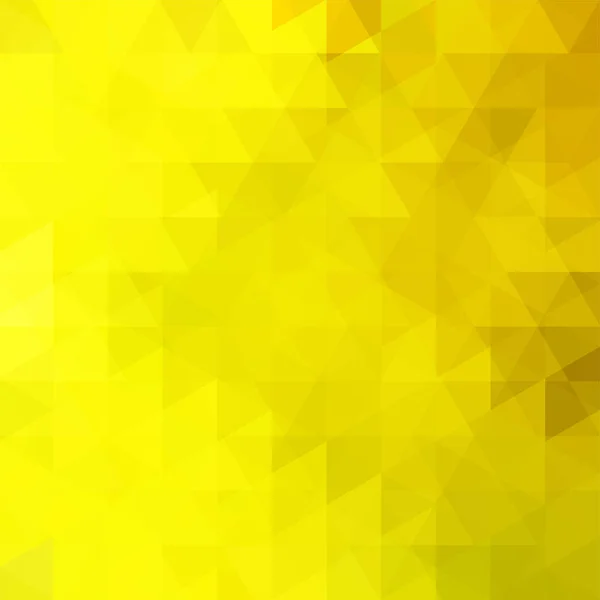 Padrão geométrico, triângulos fundo vetorial em tons amarelos. Padrão de ilustração —  Vetores de Stock