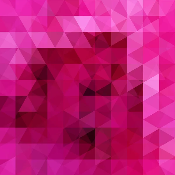 Fond mosaïque abstrait. Triangle rose fond géométrique. Eléments de design. Illustration vectorielle — Image vectorielle