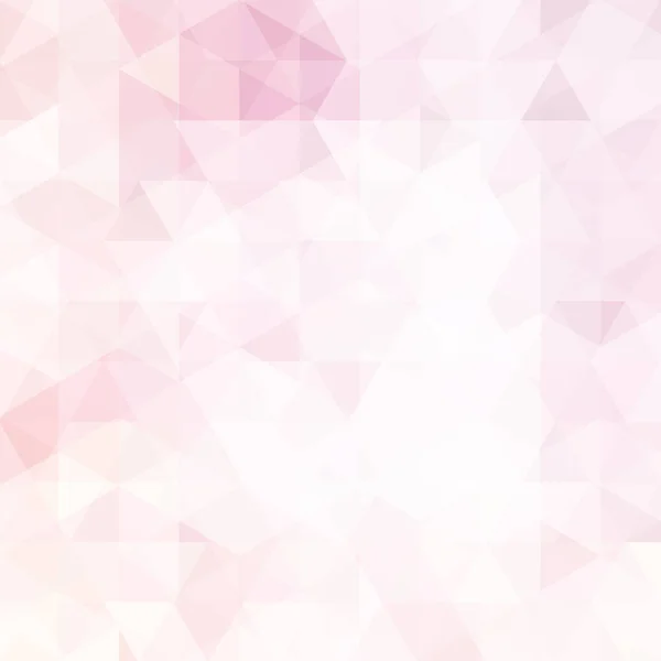 三角形のベクトルの背景。カバー デザイン、ブック デザイン、web サイトの背景に使用できます。ベクトルの図。パステル カラーのピンク、ホワイト色. — ストックベクタ