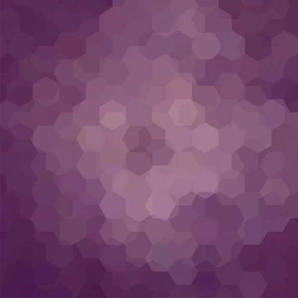 Bakgrund gjord av lila hexagoner. Fyrkantig sammansättning med geometriska former. Eps 10 — Stock vektor
