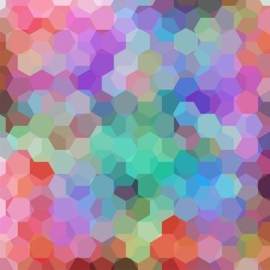 Soyut altıgenler arka plan vektör. Renkli geometrik vektör çizim. Yaratıcı tasarım şablonu. yeşil, pembe, kırmızı