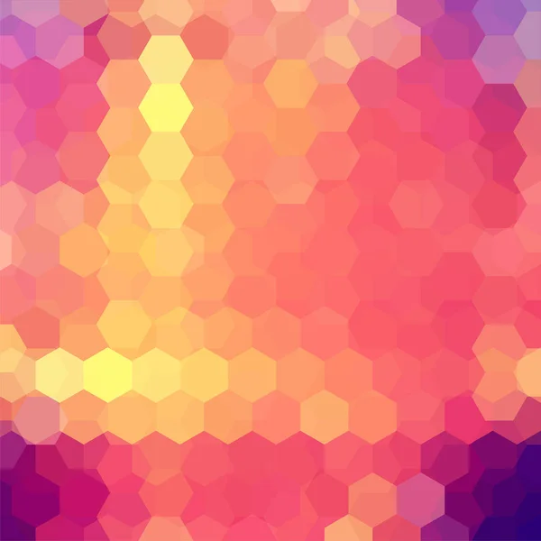 Na pozadí žluté, růžové, oranžové geometrických tvarů. Barevná mozaika. Vektorové Eps 10. Vektorové ilustrace — Stockový vektor