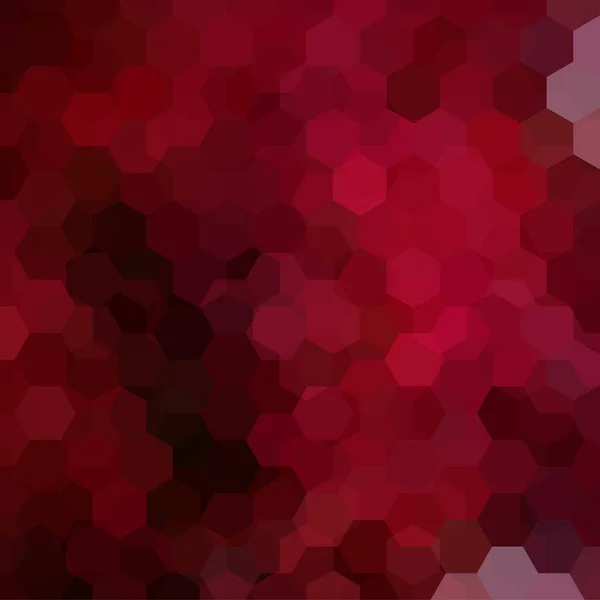 Abstrakter Hintergrund bestehend aus roten Sechsecken. Geometrisches Design für Unternehmenspräsentationen oder Webvorlagen-Banner-Flyer. Vektorillustration — Stockvektor