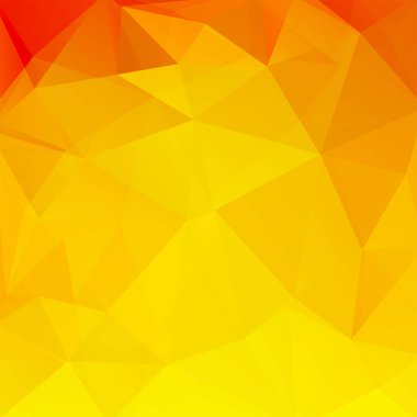 Sarı, turuncu, kırmızı geometrik şekiller arka plan. Mozaik desen. Vektör Eps 10. Vektör çizim