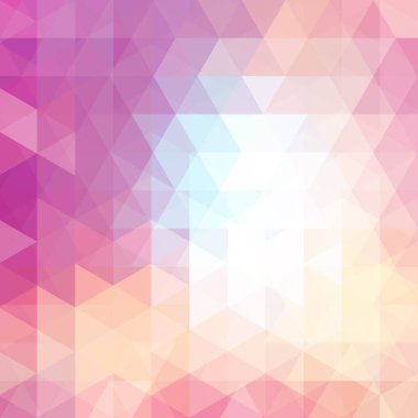 Soyut geometrik tarzı pastel arka plan. pembe, beyaz renkler. Vektör çizim