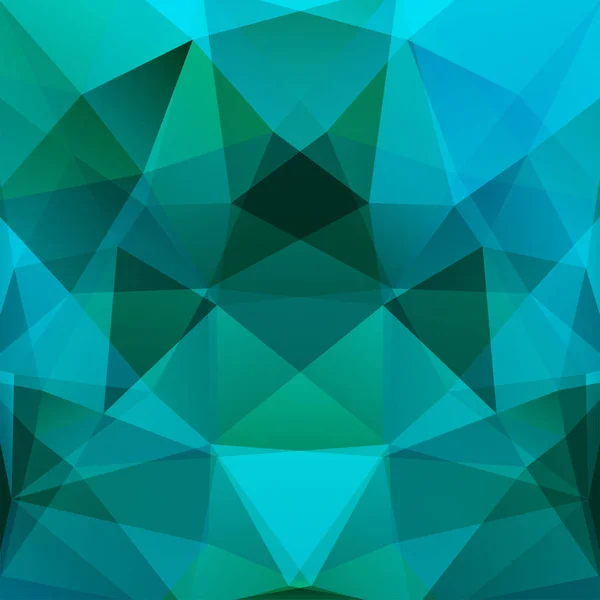Fundo de verde, formas geométricas azuis. Padrão mosaico. Vector EPS 10. Ilustração vetorial — Vetor de Stock