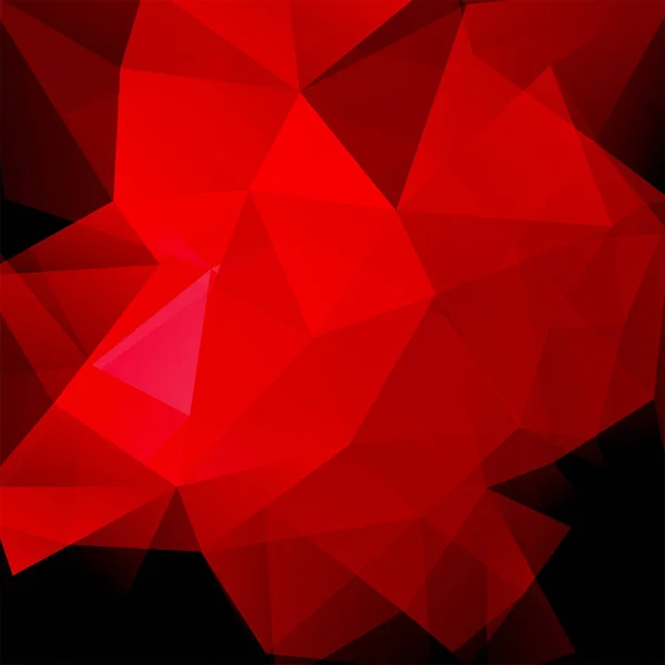 Podłoże wykonane z trójkątów czerwony, czarny. Kwadratowych kompozycji z figur geometrycznych. EPS 10 — Wektor stockowy