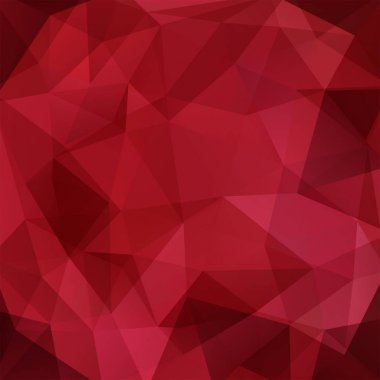 Geometrik şekillerin arka planı. Kırmızı mozaik desen. Vektör EPS 10. Vektör illüstrasyonu