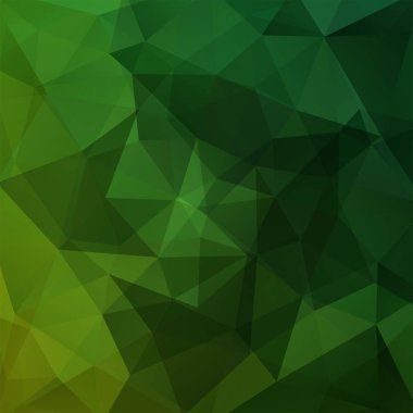 Soyut çokgen vektör arkaplanı. Yeşil geometrik vektör çizimi. Yaratıcı tasarım şablonu.