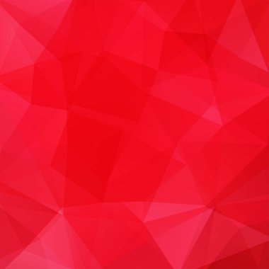 Soyut poligonal vektör arka plan. Kırmızı geometrik vektör çizim. Yaratıcı tasarım şablonu.