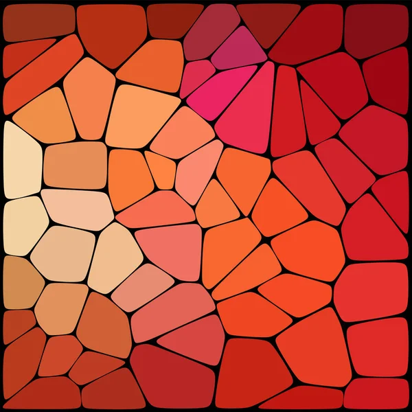 Абстрактный геометрический красный фон, состоящий из геометрических элементов, расположенных на черном фоне. Векторная иллюстрация . — стоковый вектор