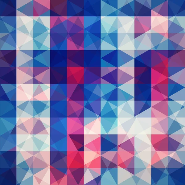 Sfondo di forme geometriche rosa, blu, viola. Triangolo astratto sfondo geometrico. Schema mosaico. Vettore EPS 10. Illustrazione vettoriale — Vettoriale Stock