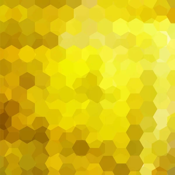 Hintergrund geometrischer Formen. Gelbes Mosaikmuster. Vektor EPS 10. Vektorillustration — Stockvektor