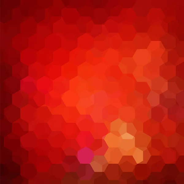 Fondo hecho de hexágonos rojos. Composición cuadrada con formas geométricas. Eps 10 — Vector de stock