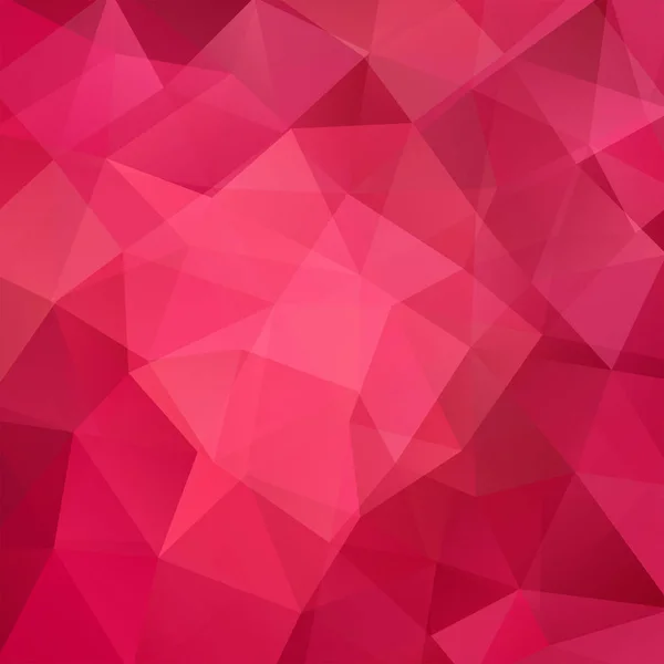 Achtergrond gemaakt van rode, roze driehoeken. Vierkante samenstelling met geometrische vormen. EPS-10 — Stockvector