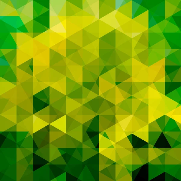 Abstraktní vektorové pozadí s trojúhelníky. Zelené geometrické vektorové ilustrace. Kreativní design šablona. — Stockový vektor