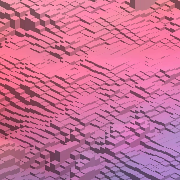 3D růžové pozadí s kostkami. Vektorové eps 10 — Stockový vektor