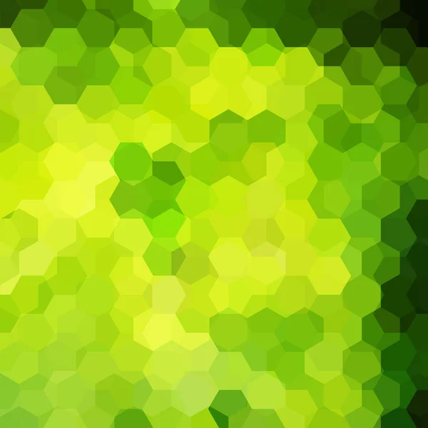 Vektor bakgrund med gröna hexagoner. Kan användas i omslagsdesign, bokdesign, webbplatsbakgrund. Vektorillustration — Stock vektor