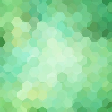 Soyut altıgen vektör arkaplanı. Yeşil geometrik vektör çizimi. Yaratıcı tasarım şablonu.