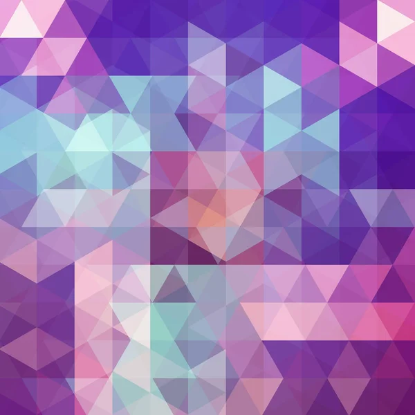 Геометрический узор, векторный фон треугольников в фиолетовых, розовых тонах. Рисунок иллюстрации — стоковый вектор