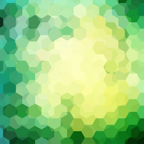 Фон геометрических фигур. Зеленая мозаика. Векторная EPS 10. Векторная иллюстрация