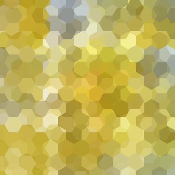 Анотація шестикутників векторний фон. Геометрична векторна ілюстрація. Творчий шаблон дизайну. Жовті, сірі кольори . — стоковий вектор