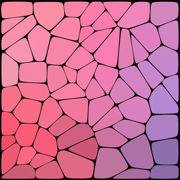 Padrão de mosaico abstrato. Fundo abstrato composto por elementos de diferentes formas dispostas em um estilo mosaico. Ilustração vetorial. Rosa, cores violetas . — Vetor de Stock