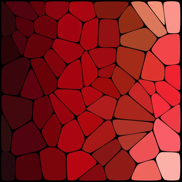 Абстрактный узор, состоящий из красных геометрических элементов разных размеров и цветов. Векторная иллюстрация . — стоковый вектор