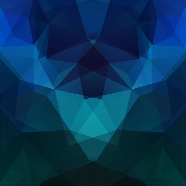 Геометрический узор, многоугольные треугольники векторный фон в темно-синих, зеленых тонах. Рисунок иллюстрации — стоковый вектор