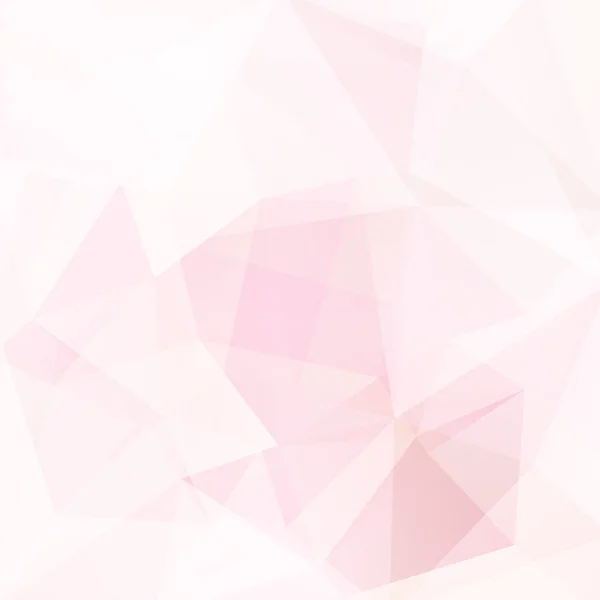 Fondo de color rosa pastel, triángulos blancos. Composición cuadrada con formas geométricas. Eps 10 — Vector de stock