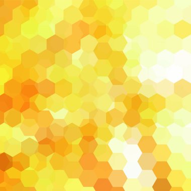 Vektör arka plan sarı, turuncu altıgenler ile. Kullanılabilir kapak tasarımı, kitap tasarımı, Web sitesi arka plan. Vektör çizim