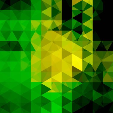 Soyut geometrik stil yeşil arkaplan. Vektör illüstrasyonu