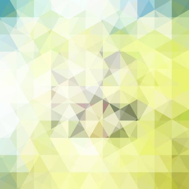 Arka plan beyaz, sarı geometrik şekiller. Soyut üçgen geometrik arka plan. Mozaik desen. Vektör Eps 10. Vektör çizim