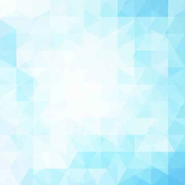 Modello geometrico, sfondo vettoriale a triangoli nei toni del blu, bianco. Modello illustrativo — Vettoriale Stock