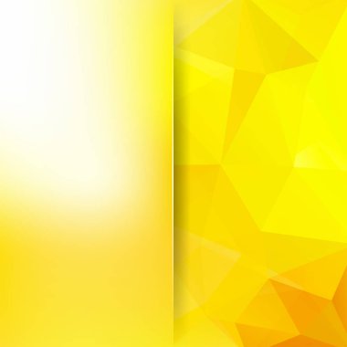 Sarı geometrik şekiller arka plan. Cam ile arka plan bulanıklık. Mozaik desen. Vektör Eps 10. Vektör çizim