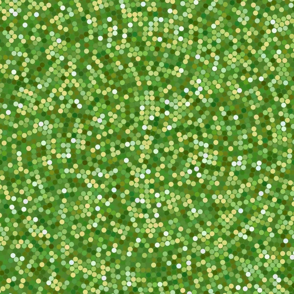 Eenvoudige groene confetti achtergrond, vectorillustratie. Patroon met gemengde kleine stippen. — Stockvector