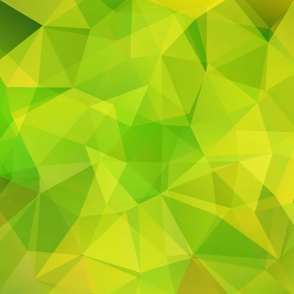 Polygonal vektor bakgrund. Kan användas i omslagsdesign, bok design, webbplats bakgrund. Vektor illustration. Gul, gröna färger. — Stock vektor