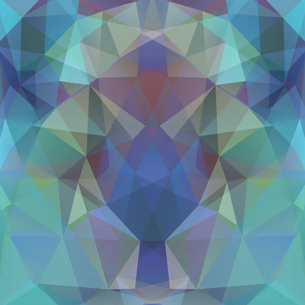 Abstrakter Mosaikhintergrund. Dreieck geometrischer Hintergrund. Designelemente. Vektorillustration. grau, grün, blaue Farben — Stockvektor