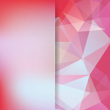 Soyut poligonal vektör arka plan. Pembe geometrik vektör çizim. Yaratıcı tasarım şablonu. Soyut vektör arka plan tasarım kullanmak için