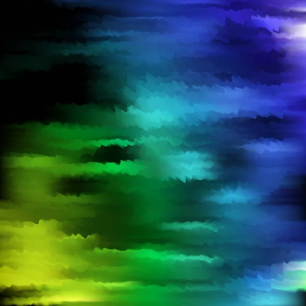 Abstrakt glat blødt fokus hvirvel baggrundsdesign. Blå, grøn, sorte farver . – Stock-vektor